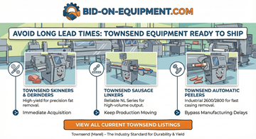 Need Equipment Now? Townsend Units Ready for Immediate Acquisition